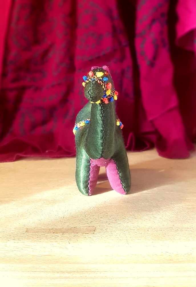 Green Handmade Fabric Camel